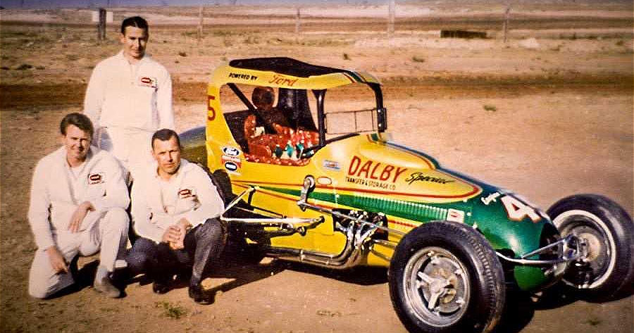 From left, Dennis Glass, James Gipson and Lyndon Moss. Gipson and Moss were inducted into the Amarillo Motorsports Hall of Fame in 2016.