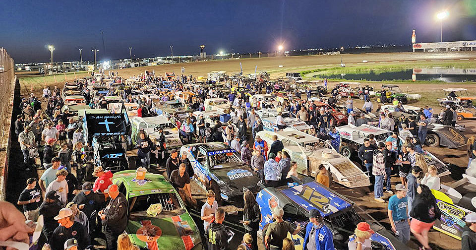 Fans flock to the racetrack for a meet and greet with drivers on Fan Appreciation Night.